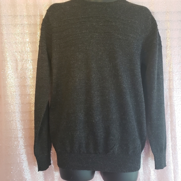 Baby Alpaca Men's Round Neck Pullover Sweater🦙🇧 - Picture 2 of 2
